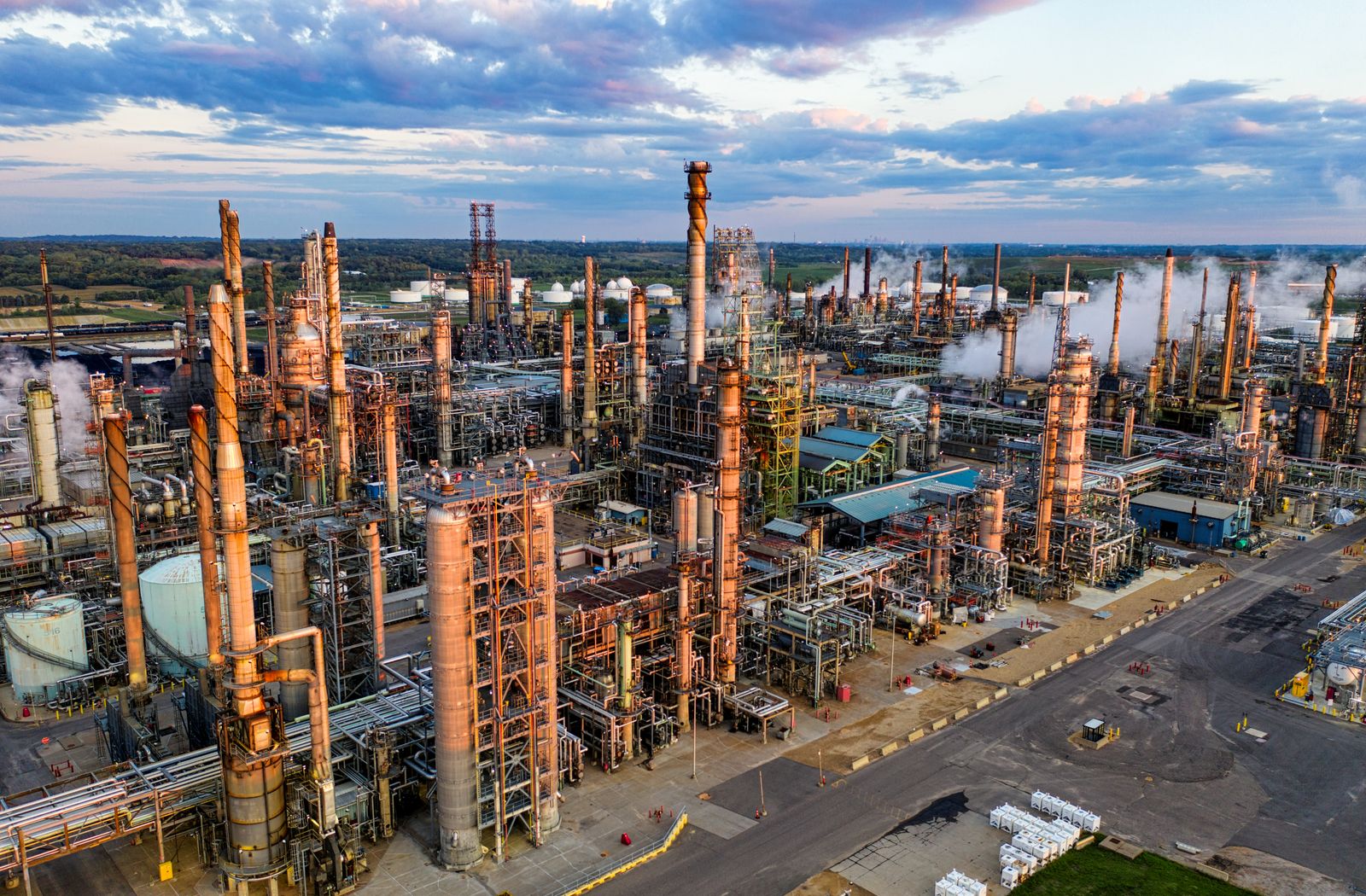 Large industrial processing plant.
